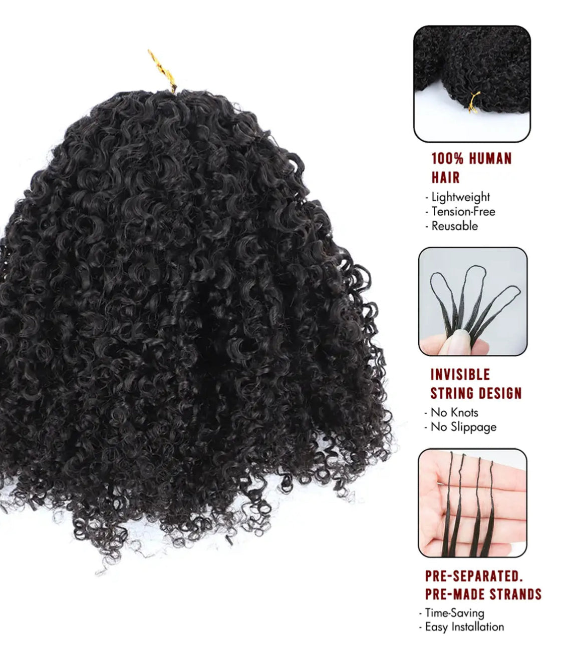 Luxe Invisible Hairline Crochet Braids